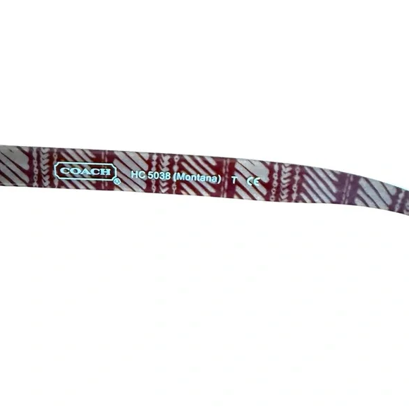 Coach Burgundy Women's Glasses W/Coach Case - Picture 6 of 9